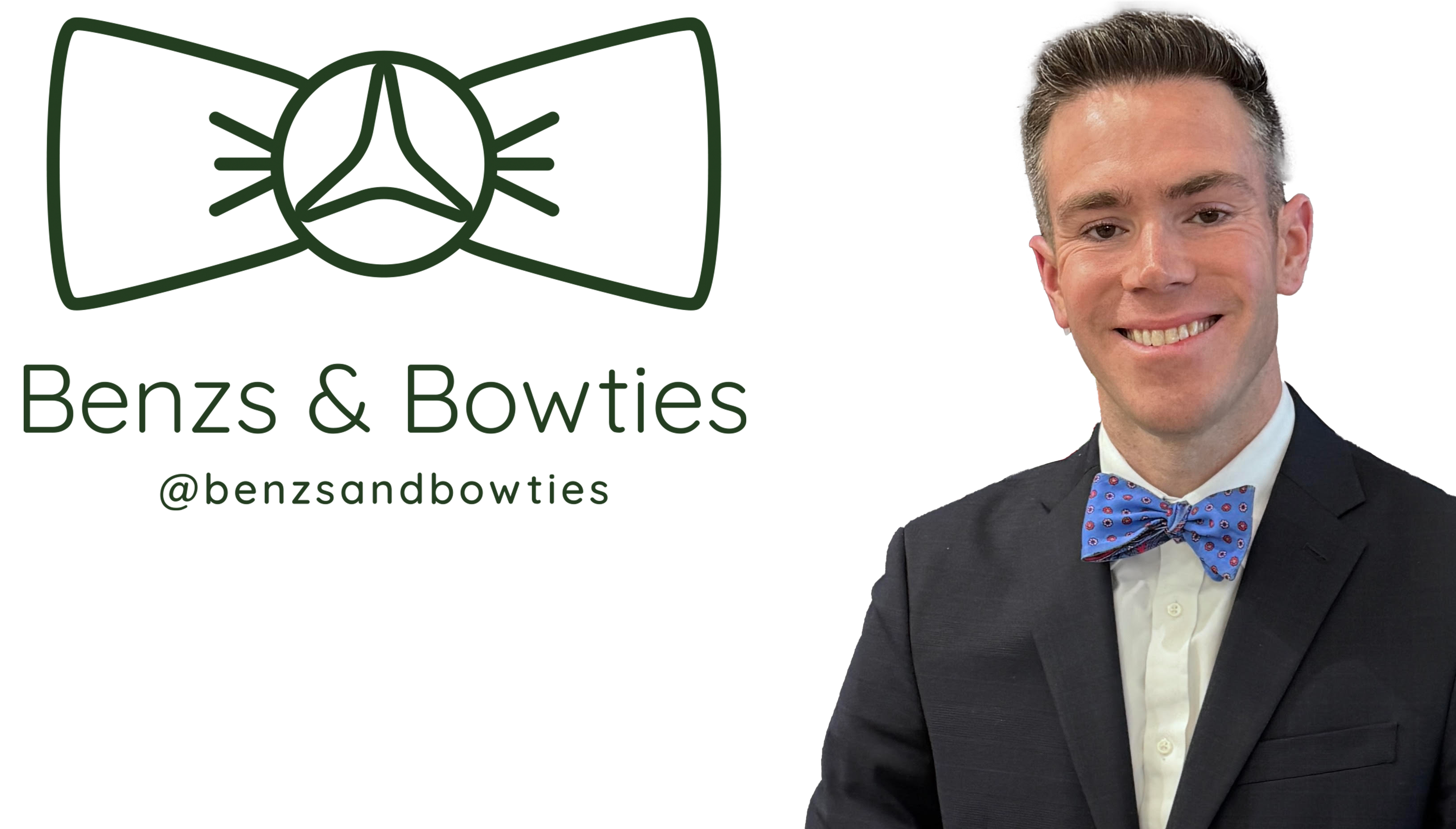 Benzes & Bowties Logo with Headshot of Doug Horner